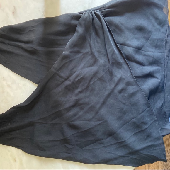 NWT Haute Hippie Black 100% Silk Surplice Halter Wrap Top | Size XS - Picture 6 of 8